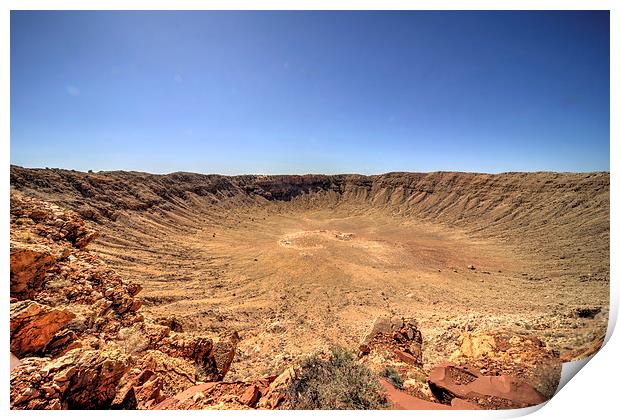 Meteor Crater Print by Rob Hawkins