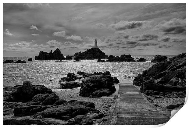 La Corbiere Lighthouse Print by Rob Hawkins