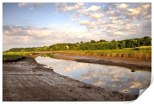 The River Teign at Passage House Print by Rob Hawkins