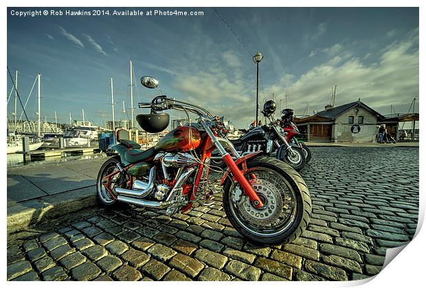 Barbican Chopper  Print by Rob Hawkins