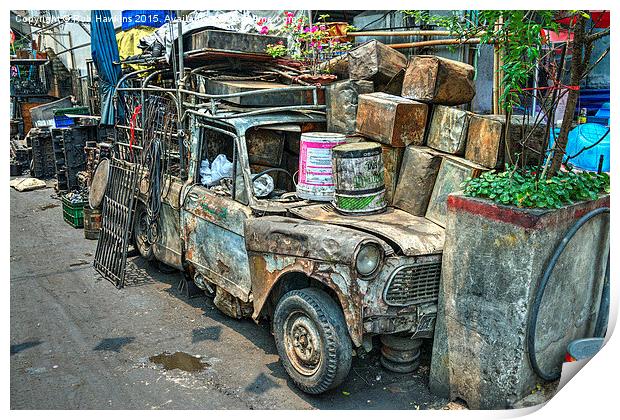  The Battered Pickup  Print by Rob Hawkins