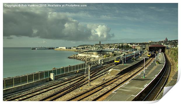  Penzance on sea  Print by Rob Hawkins