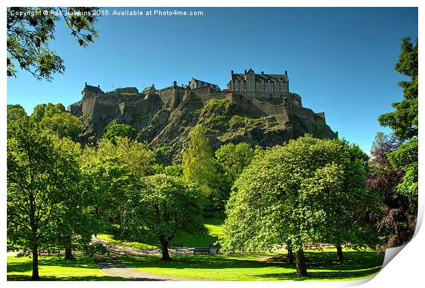  Edinburgh Castle Print by Rob Hawkins