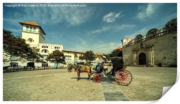  Plaza de San Francisco  Print by Rob Hawkins