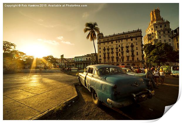  Habana Sunset  Print by Rob Hawkins