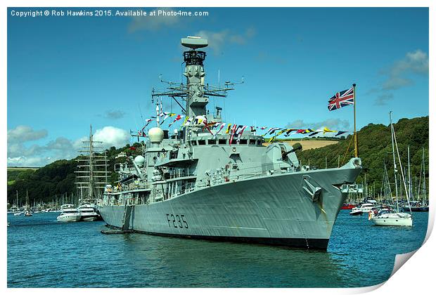  HMS Monmouth  Print by Rob Hawkins