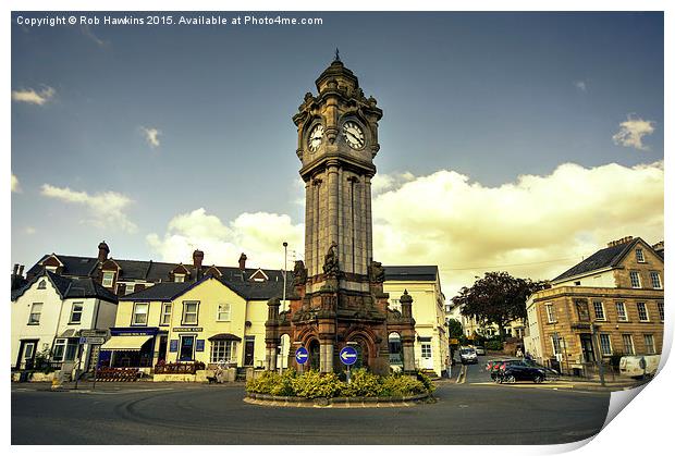  Exeter Clock Tower  Print by Rob Hawkins