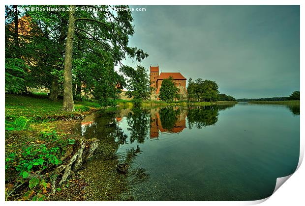  Trakai Reflections  Print by Rob Hawkins