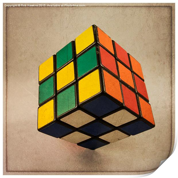  Cube of Rube  Print by Rob Hawkins