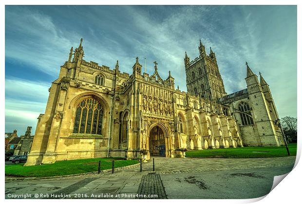 Gloucester Cathedral  Print by Rob Hawkins