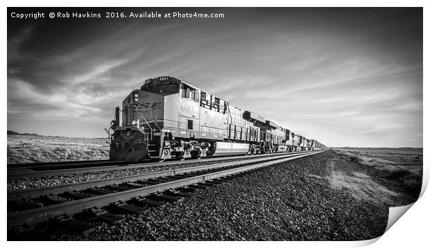 Eastbound in Arizona  Print by Rob Hawkins