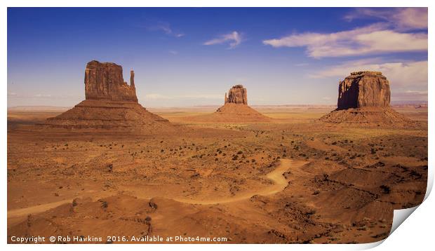 Valley of Monument  Print by Rob Hawkins
