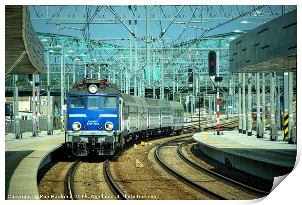 Gdansk wrzeszcz train station Print by Rob Hawkins