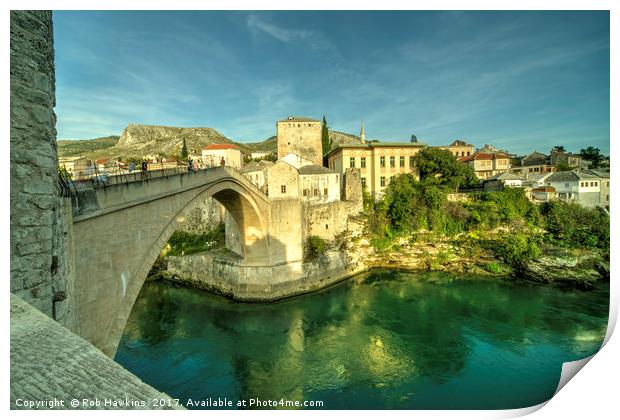 Mostar Bridge  Print by Rob Hawkins