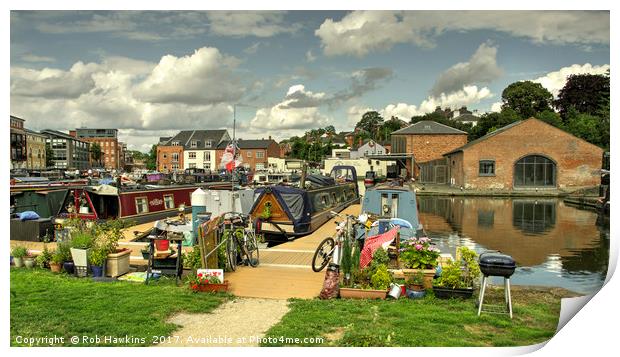 Diglis Basin  Print by Rob Hawkins