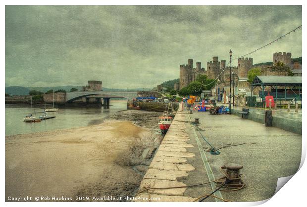 Conwy Castle  Print by Rob Hawkins