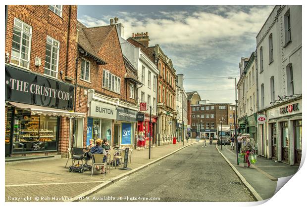 Tiverton Fore St  Print by Rob Hawkins