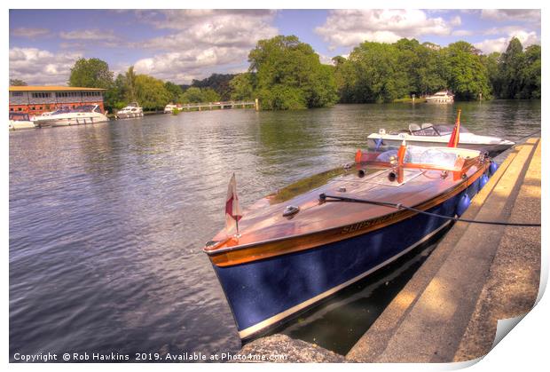 Thames Slipstream Print by Rob Hawkins