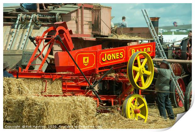 Jones the Baler  Print by Rob Hawkins