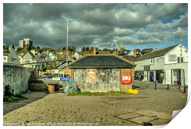 Leigh on Sea Fishermans Shed  Print by Rob Hawkins