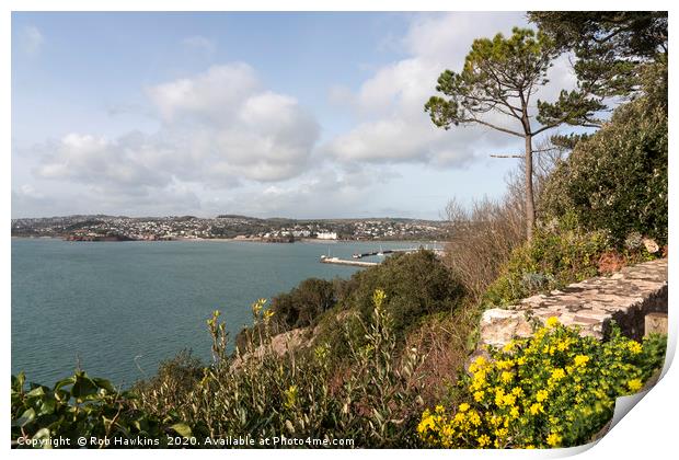 Torquay Headland Print by Rob Hawkins