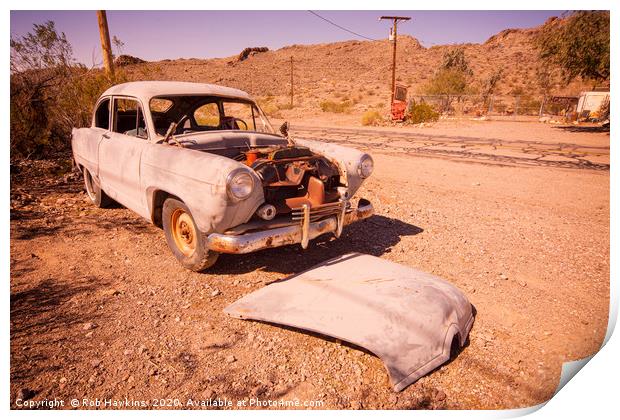 Auto Abandoned  Print by Rob Hawkins