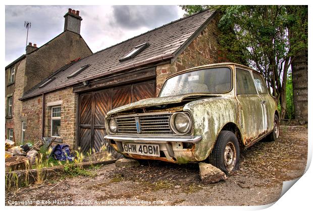 Distressed Clubman Print by Rob Hawkins