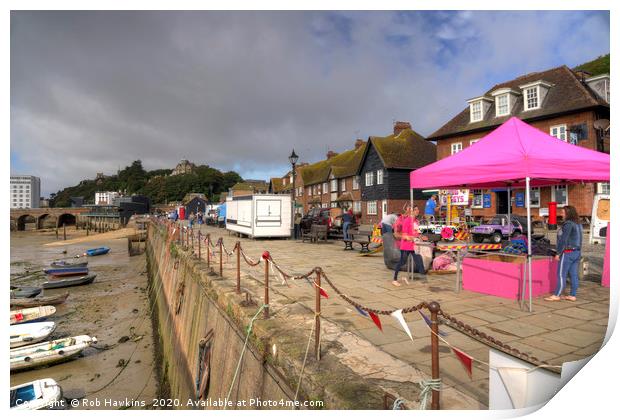 Folkestone Harbour Wall Print by Rob Hawkins