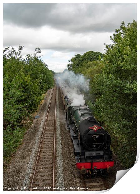 Royal Scot at Willand  Print by Rob Hawkins