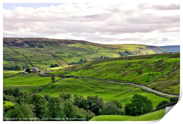 Stonesdale Landscape  Print by Rob Hawkins