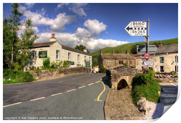 Kettlewell Bridge Print by Rob Hawkins