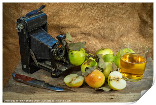 Agfa and the apples  Print by Rob Hawkins