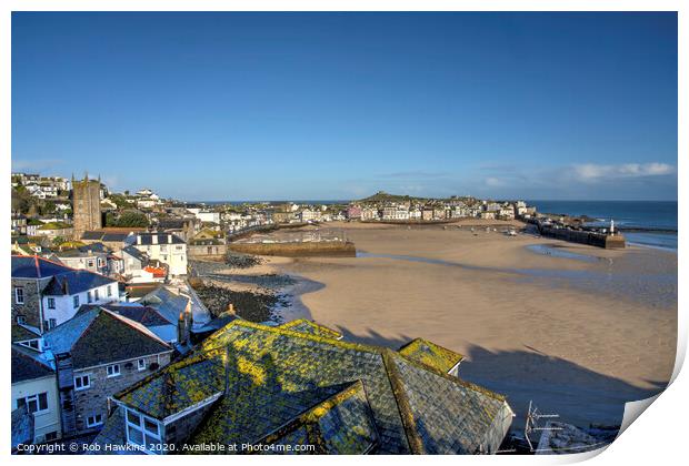 St Ives Vista Print by Rob Hawkins