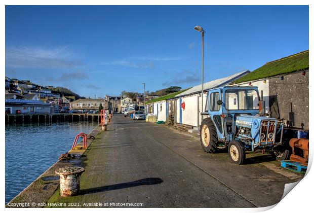  Newlyn Harbour Tractor                      Print by Rob Hawkins