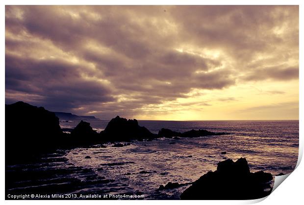 Hartland quay Print by Alexia Miles