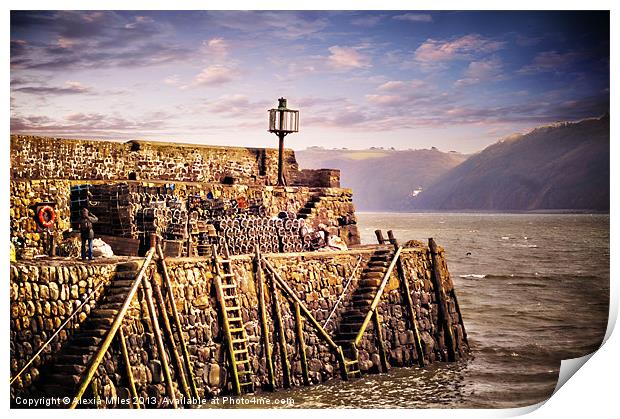 Clovelly Print by Alexia Miles