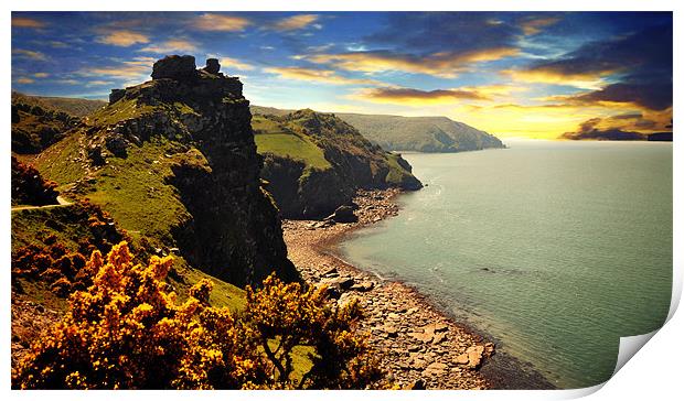 Valley of the Rocks 2 Print by Alexia Miles