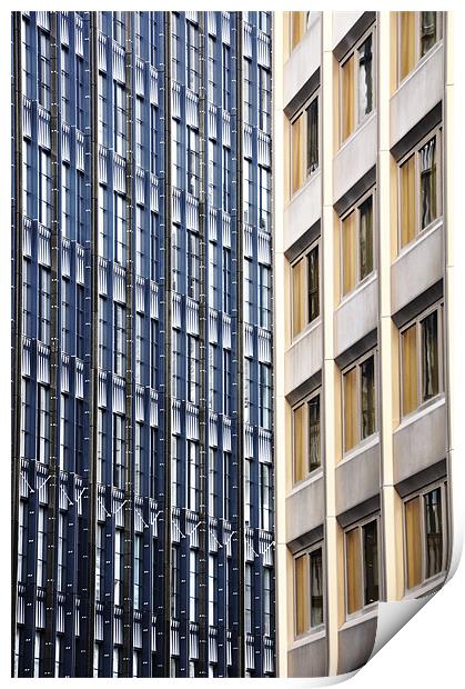 London windows Print by Alexia Miles