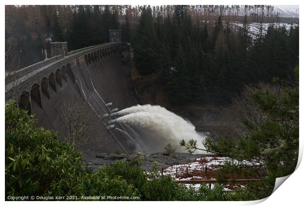 Laggan Dam, Scotland Print by Douglas Kerr