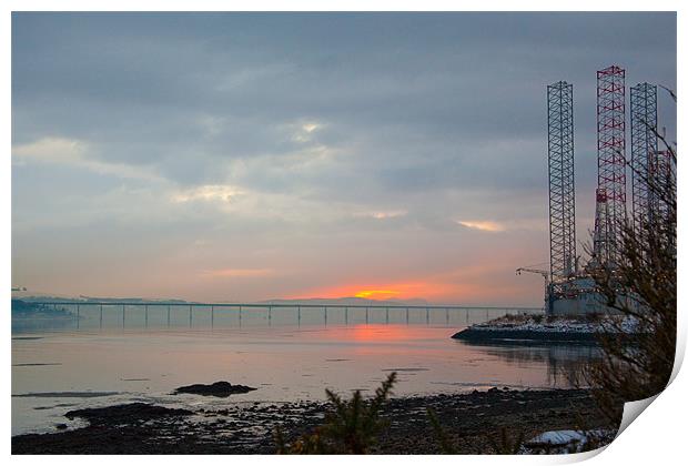 Tay bridge Print by Douglas Kerr