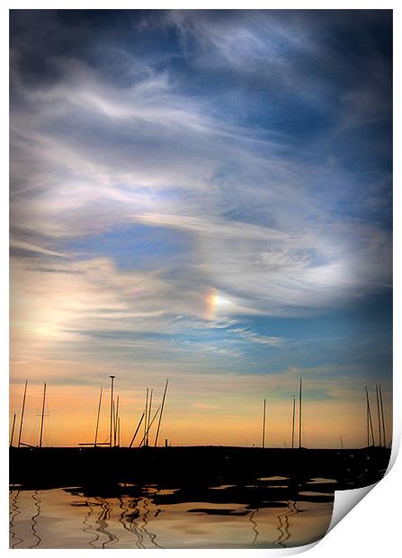 Rainbow Sunset Print by Mike Sherman Photog