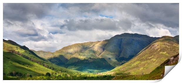 Hills in the Highlands Print by Mike Sherman Photog