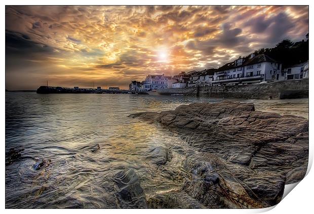 St. Mawes Print by Mike Sherman Photog