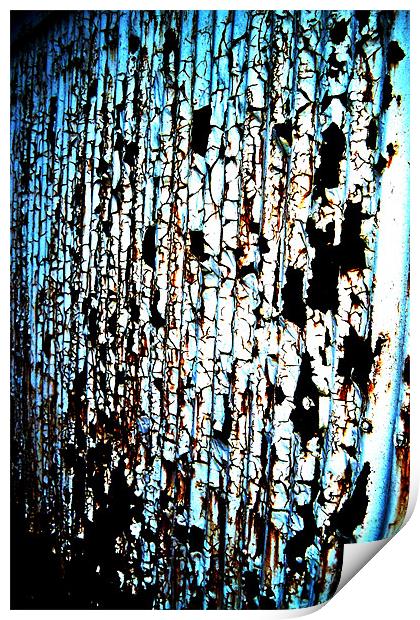 rusty metal wall Print by amy pierzchalo