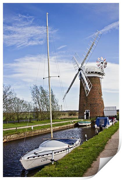 Horsey Windmill, Norfolk Print by Paul Macro