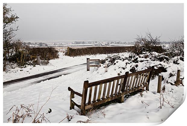 Winter Views over Brancaster Staithe Print by Paul Macro