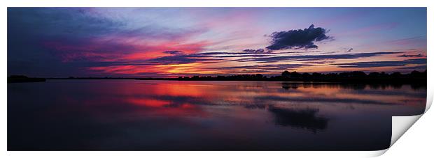Sunset Panoramic Print by Paul Macro