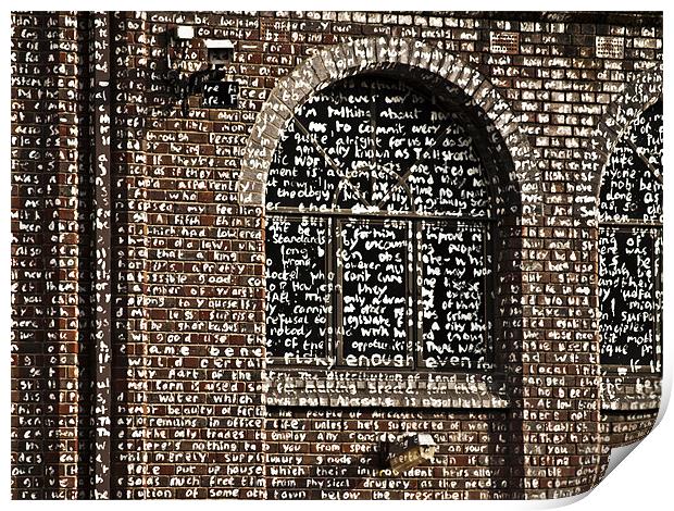 The Writing is on the Wall Print by Paul Macro