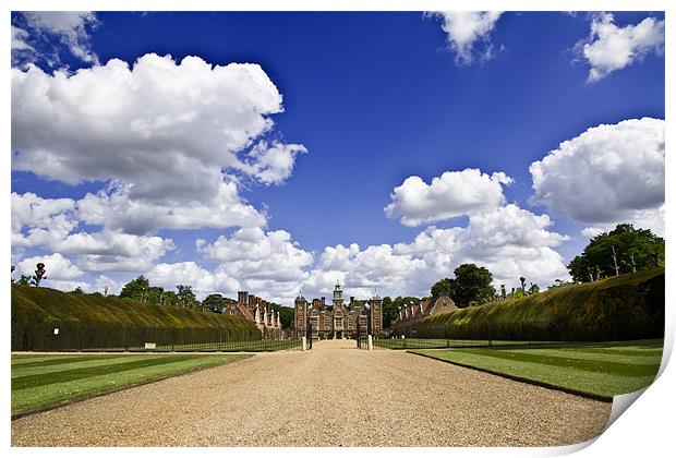 Clouds over Blickling Hall Print by Paul Macro