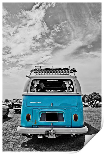 VW Campervan Print by Paul Macro